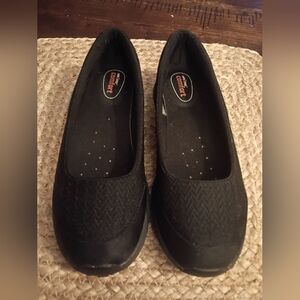 Safe T Step Slip Resistant Work Shoes Women's 7 Black Restaurant Memory Foam